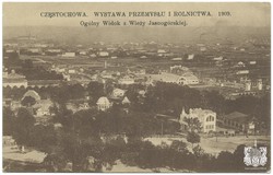 CZĘSTOCHOWA. WYSTAWA PRZEMYSŁU I ROLNICTWA. 1909. Ogólny Widok z Wieży Jasnogórskiej