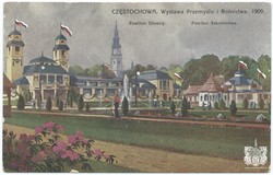 CZĘSTOCHOWA. Wystawa Przemysłu i Rolnictwa. 1909. Pawilon Główny. Pawilon Szkolnictwa