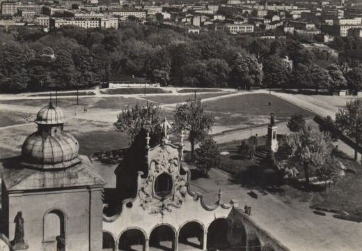 Widok parki pod koniec lat sześdziesiątych XX w.