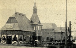 Pawilon maszyn, narządzi rolniczych i nasion K. Wasilewskiego na Wystawie częstochowskiej.